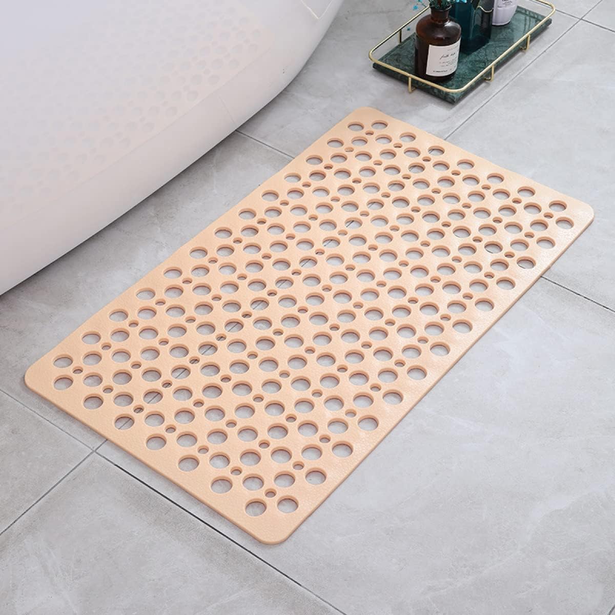 Luxbain - Luxuriöse Antirutsch-Duschmatte – Hygienische und Schimmelresistente Badematte mit Starken Saugnäpfen und Schnellem Ablaufsystem