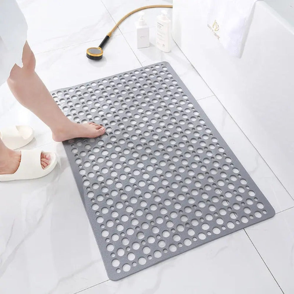 Luxbain - Luxuriöse Antirutsch-Duschmatte – Hygienische und Schimmelresistente Badematte mit Starken Saugnäpfen und Schnellem Ablaufsystem