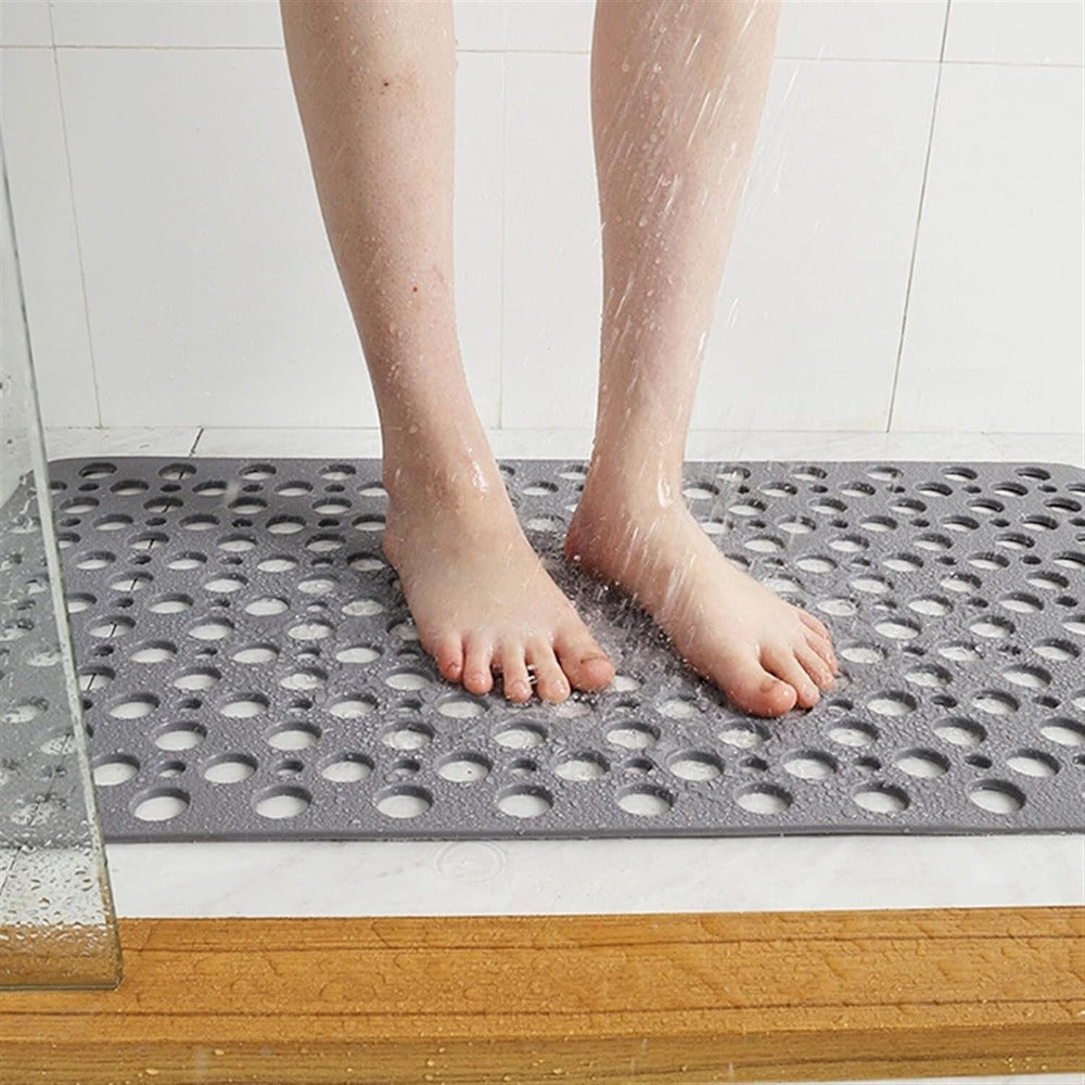 Luxbain - Luxuriöse Antirutsch-Duschmatte – Hygienische und Schimmelresistente Badematte mit Starken Saugnäpfen und Schnellem Ablaufsystem
