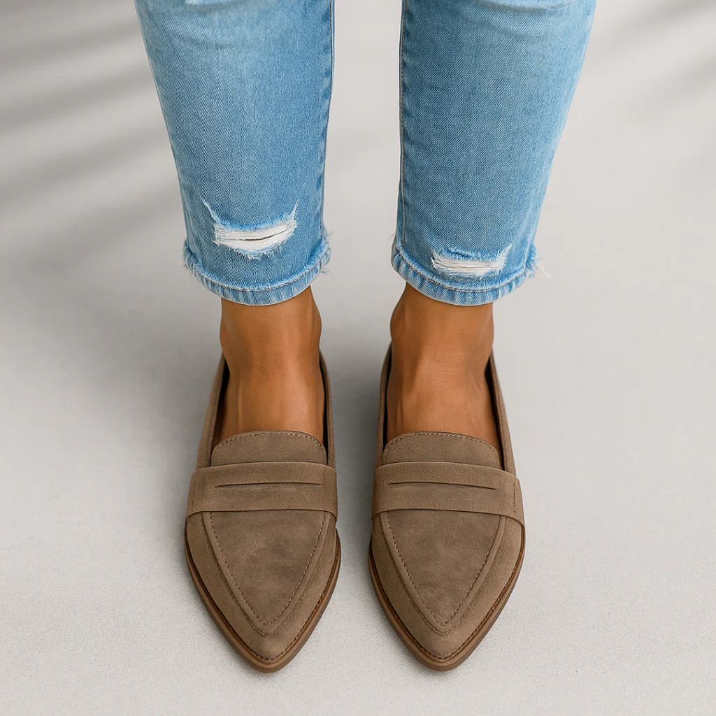 Elegante Slip-On Loafer für Damen – Bequeme Ballerinas mit spitzer Form