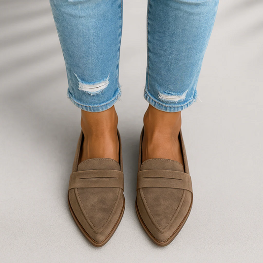 Elegante Slip-On Loafer für Damen – Bequeme Ballerinas mit spitzer Form