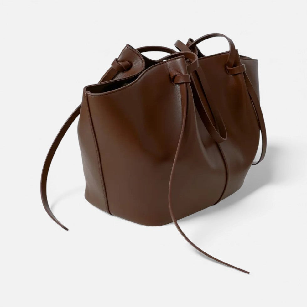 Avelys - Musthave Eleganter Großer Shopper mit Goldfarbenem Detailverschluss