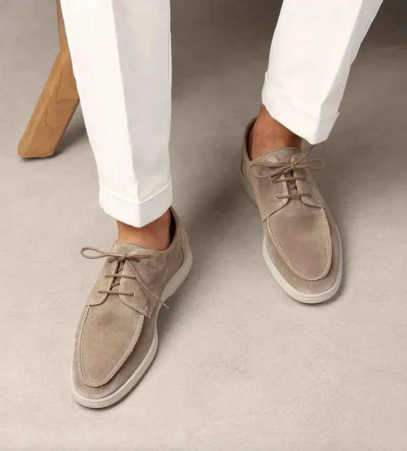 Elegante Wildleder Schnürschuhe – Leichte Freizeit-Slipper mit Komfortsohle für Herren