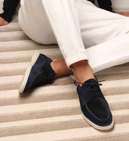 Elegante Wildleder Schnürschuhe – Leichte Freizeit-Slipper mit Komfortsohle für Herren