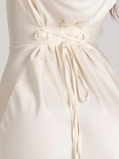 Elegantes Maxikleid mit ausgestellten Ärmeln – Figurbetontes Abendkleid für Damen