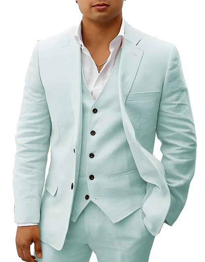 Eleganter Anzug für Herren – Slim Fit 3-Teiler mit Weste & Modernem Schnitt