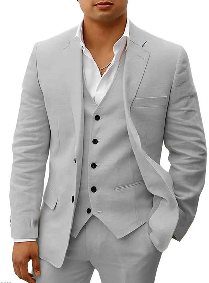Eleganter Anzug für Herren – Slim Fit 3-Teiler mit Weste & Modernem Schnitt