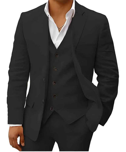 Eleganter Anzug für Herren – Slim Fit 3-Teiler mit Weste & Modernem Schnitt