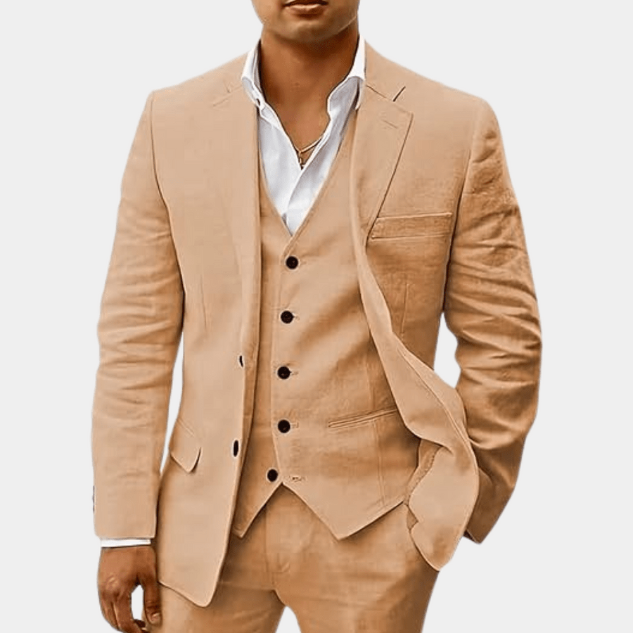 Eleganter Anzug für Herren – Slim Fit 3-Teiler mit Weste & Modernem Schnitt
