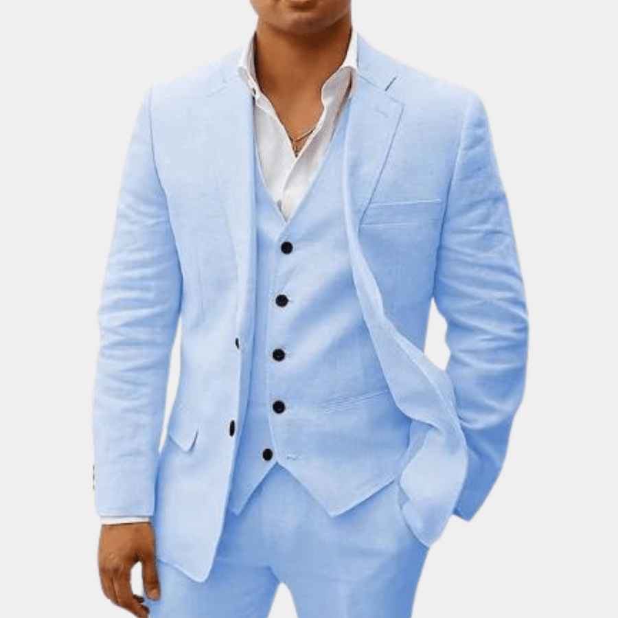 Eleganter Anzug für Herren – Slim Fit 3-Teiler mit Weste & Modernem Schnitt
