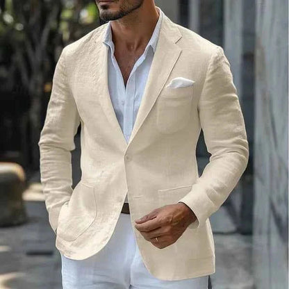 Leichter Leinenblazer für Herren – Elegantes Sommer Sakko im Modern Fit
