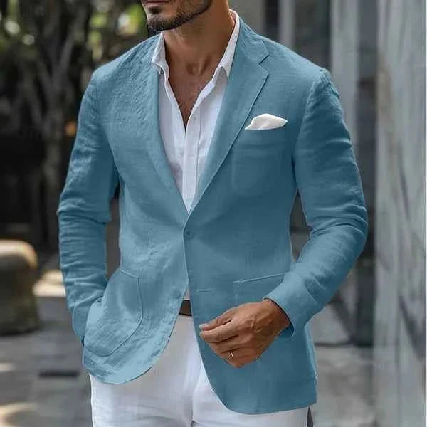 Leichter Leinenblazer für Herren – Elegantes Sommer Sakko im Modern Fit