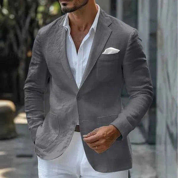 Leichter Leinenblazer für Herren – Elegantes Sommer Sakko im Modern Fit