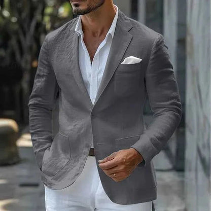 Leichter Leinenblazer für Herren – Elegantes Sommer Sakko im Modern Fit