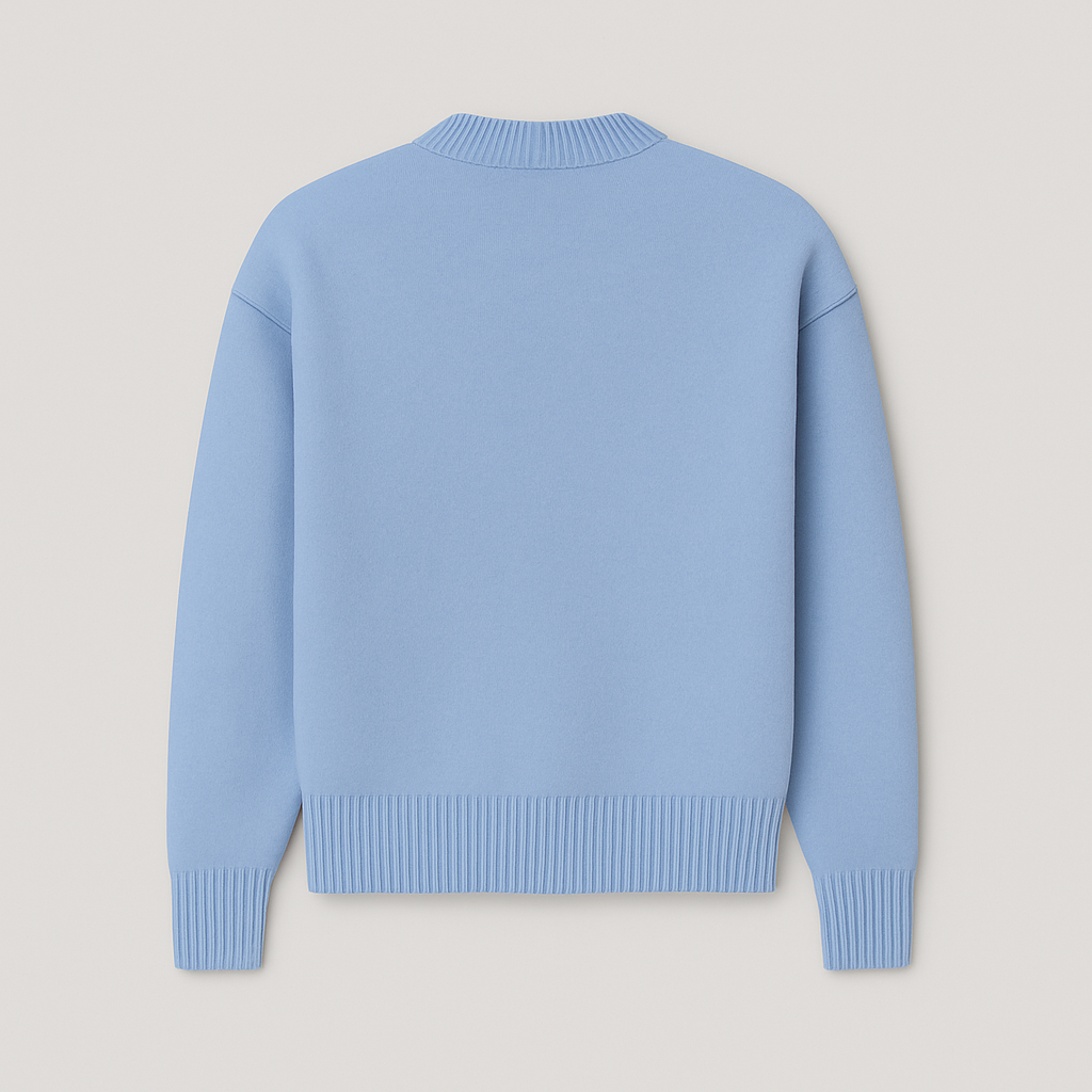 Kaélie - Damenpullover mit Herz und gestickten Buchstaben – Chic und zeitloser Sweat