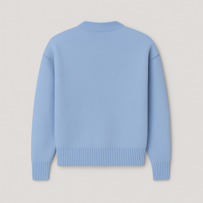 Kaélie - Damenpullover mit Herz und gestickten Buchstaben – Chic und zeitloser Sweat
