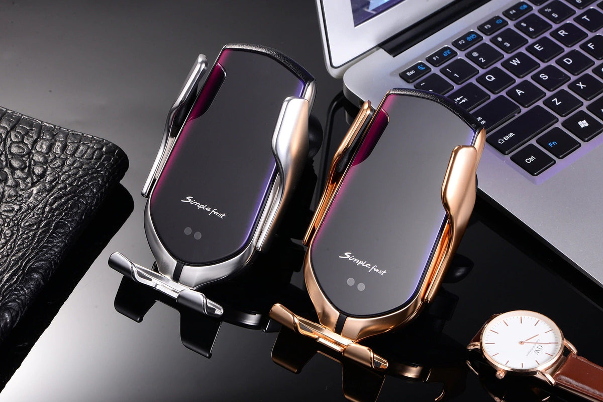 Gripora - PREMIUM - Automatischer Handyhalter | Kabelloses Ladegerät