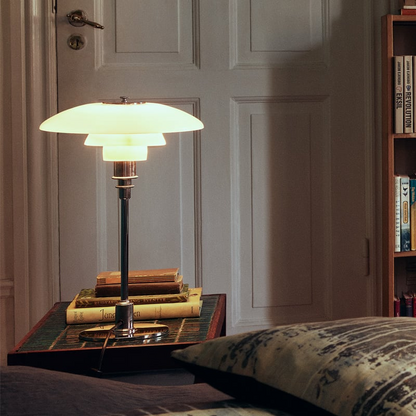 Vintage Tischlampe mit Pilzschirm – Elegante Retro Designleuchte für Wohnzimmer & Schlafzimmer
