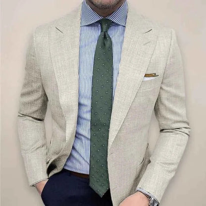 Eleganter Herren Leinenblazer Slim Fit – Stilvolles Sakko für Business & Sommerlook