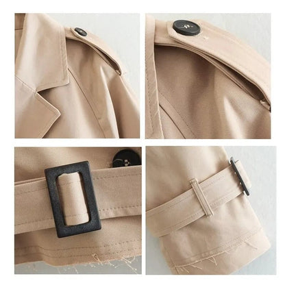 Tivélise - Kurzer und Moderner Trenchcoat