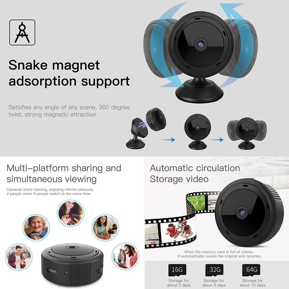 Sécuria - WiFi-Sicherheitskamera EchoCam 1080P mit Nachtsicht