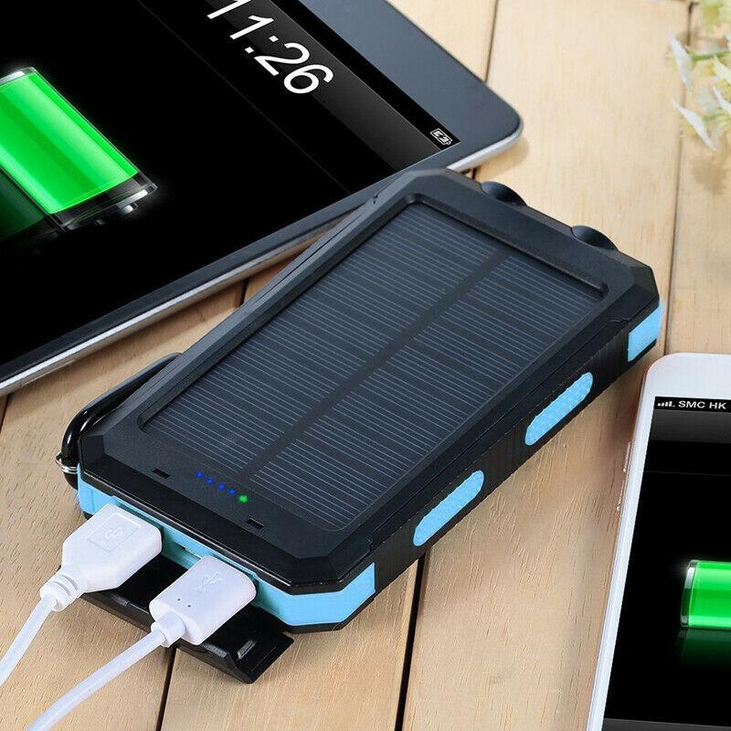 Voltisola - Externe Solar-Batterie 20.000 mAh, Wasserdicht – Tragbare Powerbank
