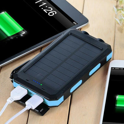 Voltisola - Externe Solar-Batterie 20.000 mAh, Wasserdicht – Tragbare Powerbank