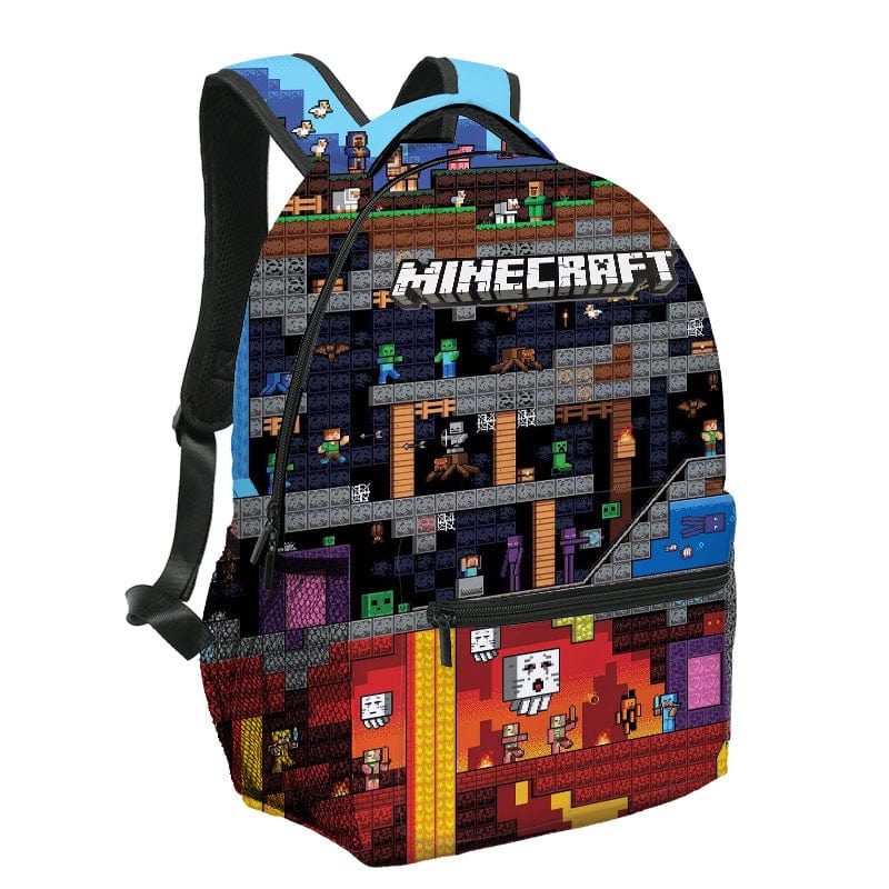 Minecraft Rucksack für Kinder – Leichter Schulrucksack mit viel Stauraum & coolem Gaming Design