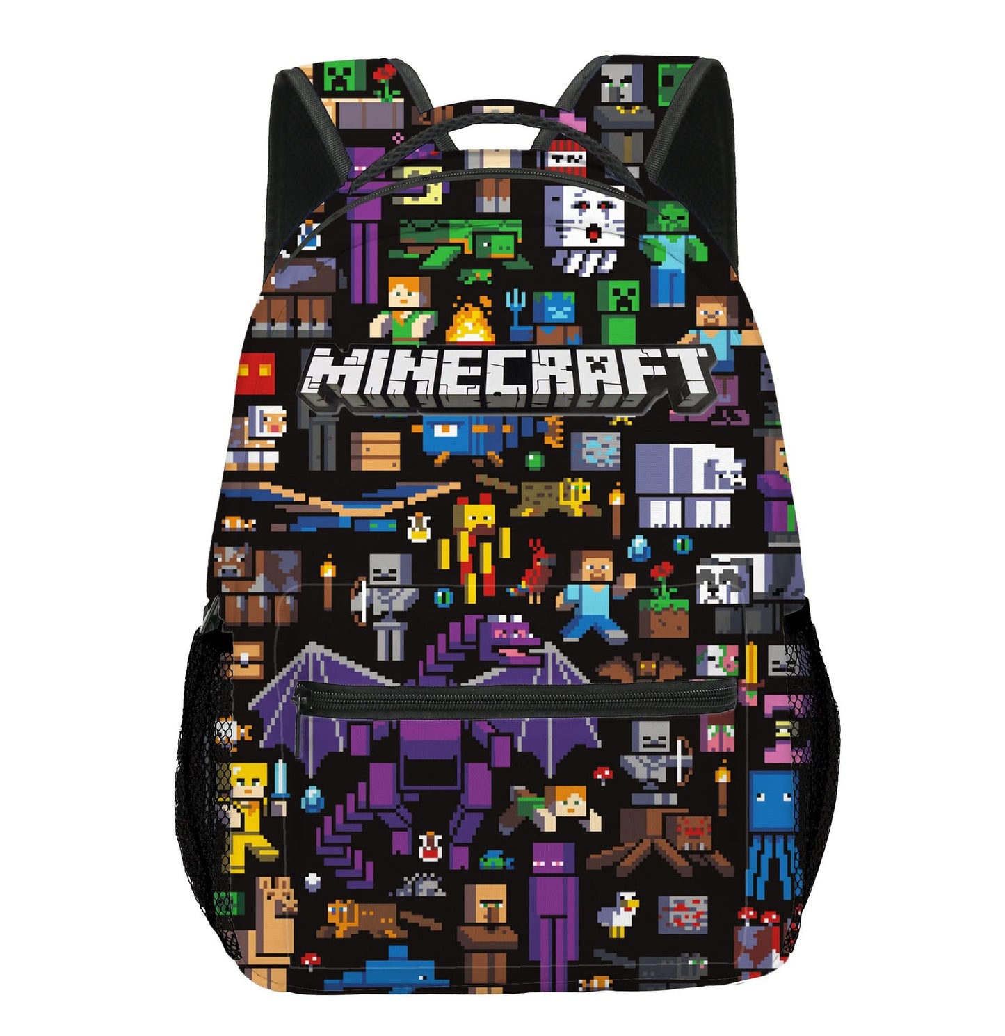 Minecraft Rucksack für Kinder – Leichter Schulrucksack mit viel Stauraum & coolem Gaming Design