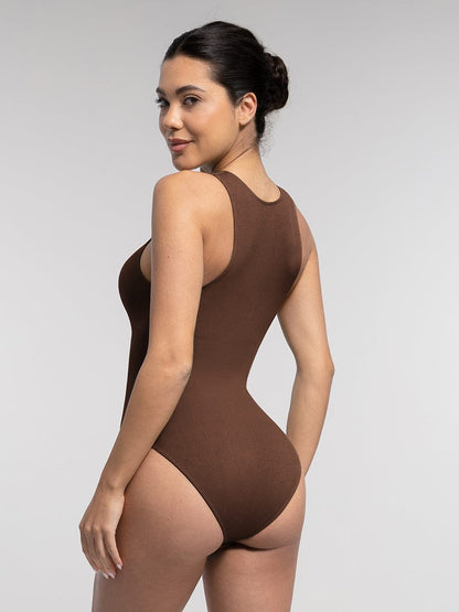 Figurformender Badeanzug mit Reißverschluss – Sportlich Elegant & Bauchkontrolle für Damen