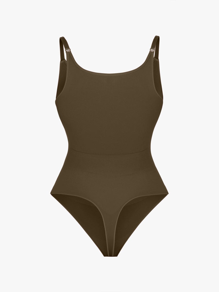 Figurformender Shapewear Body mit Spaghettiträgern – Bauchkontrolle & Nahtloser Komfort für Damen