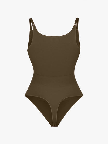 Figurformender Shapewear Body mit Spaghettiträgern – Bauchkontrolle & Nahtloser Komfort für Damen