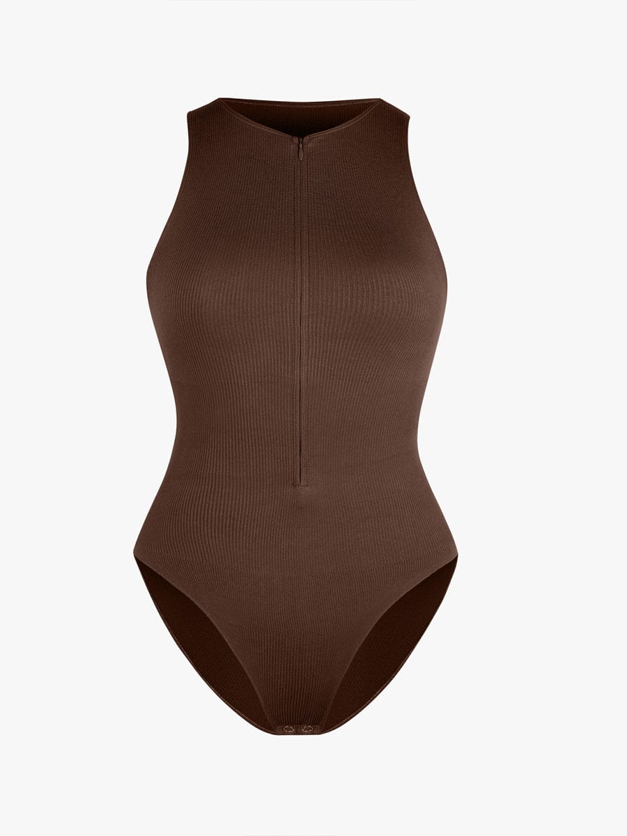 Figurformender Badeanzug mit Reißverschluss – Sportlich Elegant & Bauchkontrolle für Damen