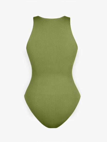 Figurformender Badeanzug mit Reißverschluss – Sportlich Elegant & Bauchkontrolle für Damen