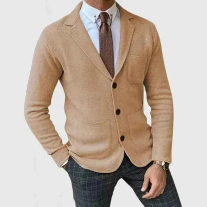 Eleganter Strickblazer für Herren – Business Cardigan im modernen Smart-Casual Stil