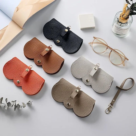 Brillenetui mit Schlüsselanhänger für Damen – Kompakte Sonnenbrillen Tasche