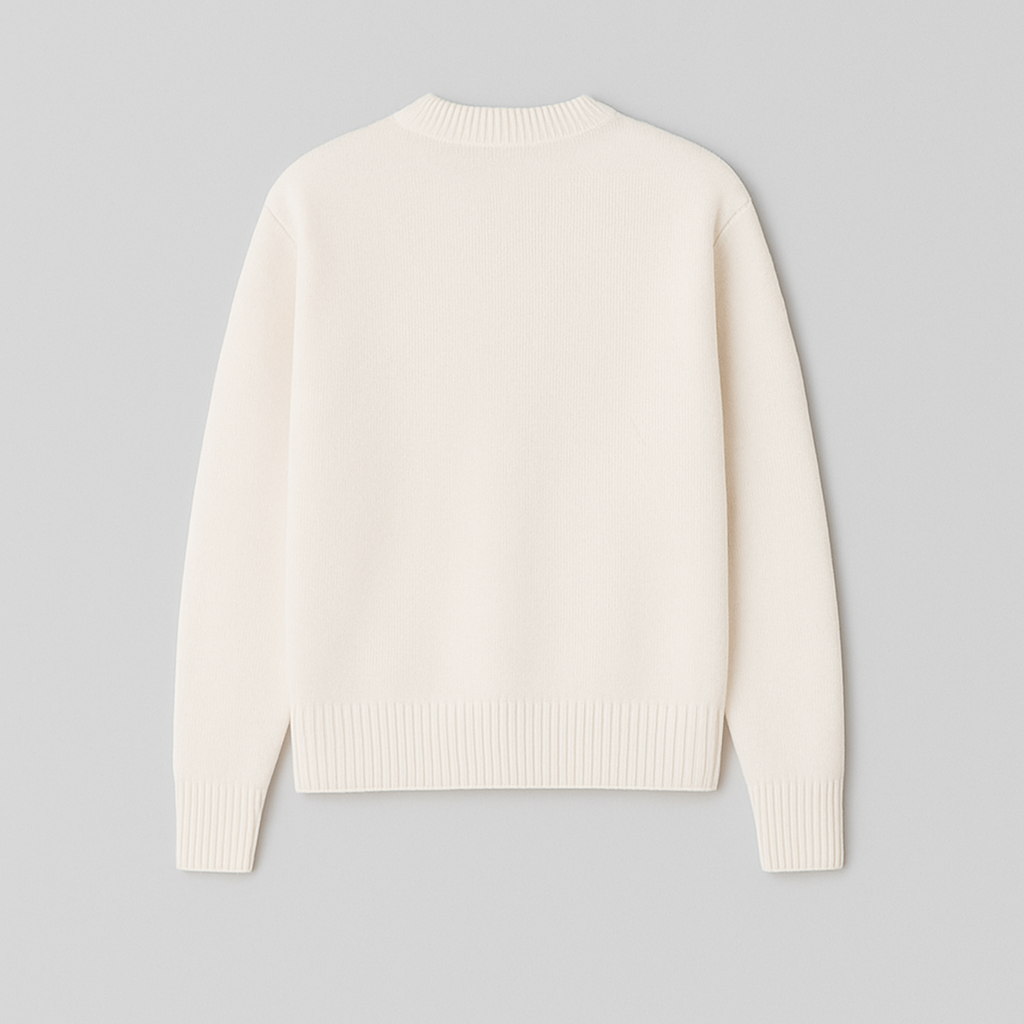 Kaélie - Damenpullover mit Herz und gestickten Buchstaben – Chic und zeitloser Sweat