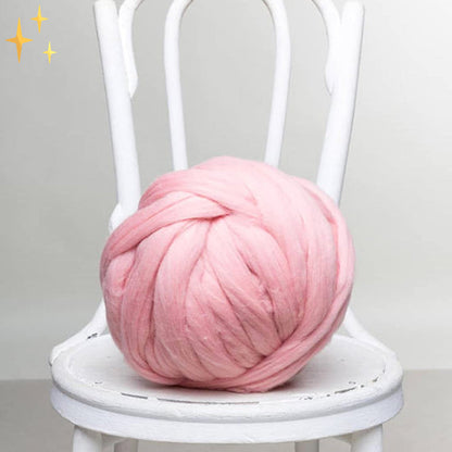 Chunky XL Wollgarn 1000 Gramm DIY zum Stricken einer wunderbar weichen Decke