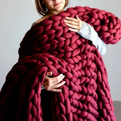 Chunky XL Wollgarn 1000 Gramm DIY zum Stricken einer wunderbar weichen Decke