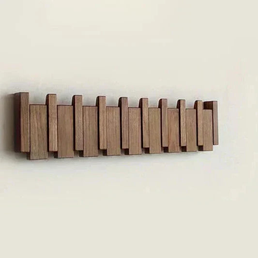 Gaspard - Klavier Holz Kleiderständer | Eleganter Wandorganisator für den Eingangsbereich, Mäntel, Hüte und Schlüssel