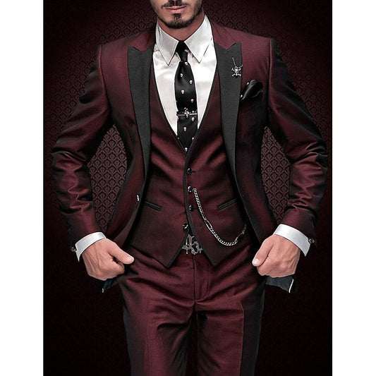 Henri - Eleganter Dreiteiler mit Weste, Blazer und Hose für Herren